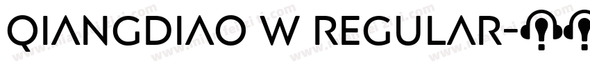 QiangDiao W Regular字体转换